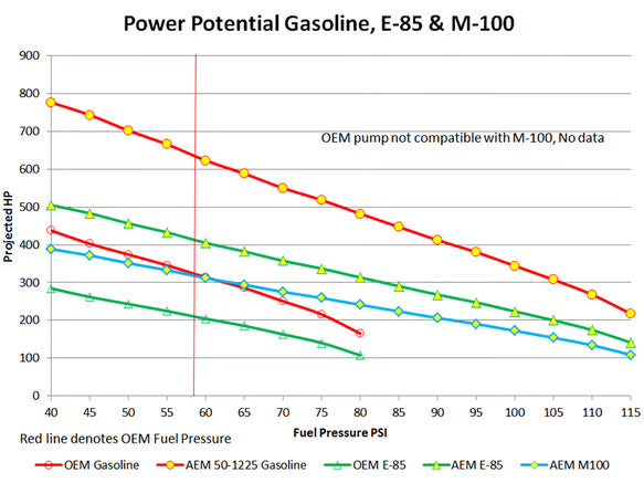AEM RZR E85 Hi Flow Fuel Pump